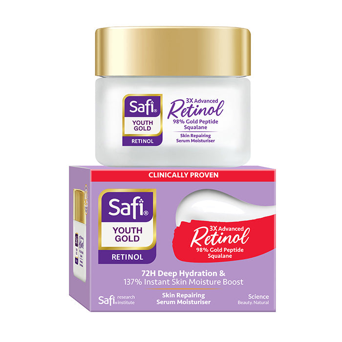 SAFI Youth Gold Retinol Skin Repairing Serum Moisturiser 40g