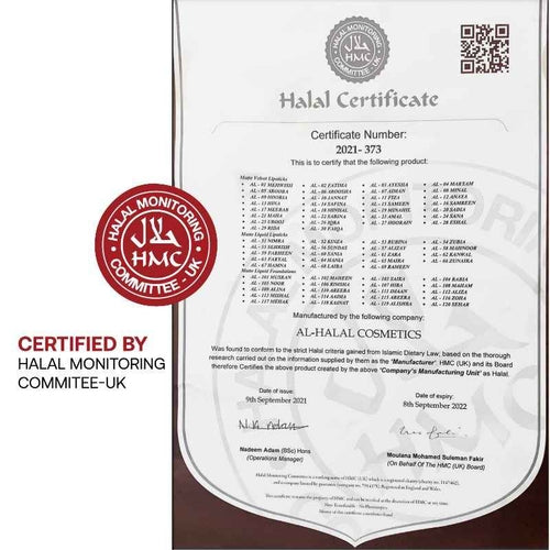 Halal AL-08 MINAL MATTE OUDE LIPPENSTIFT