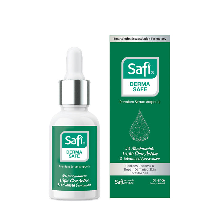 SAFI DERMASAFE Triple 5% Niacinamide, CICA Active & Advanced Ceramide Premium Serum Ampoule