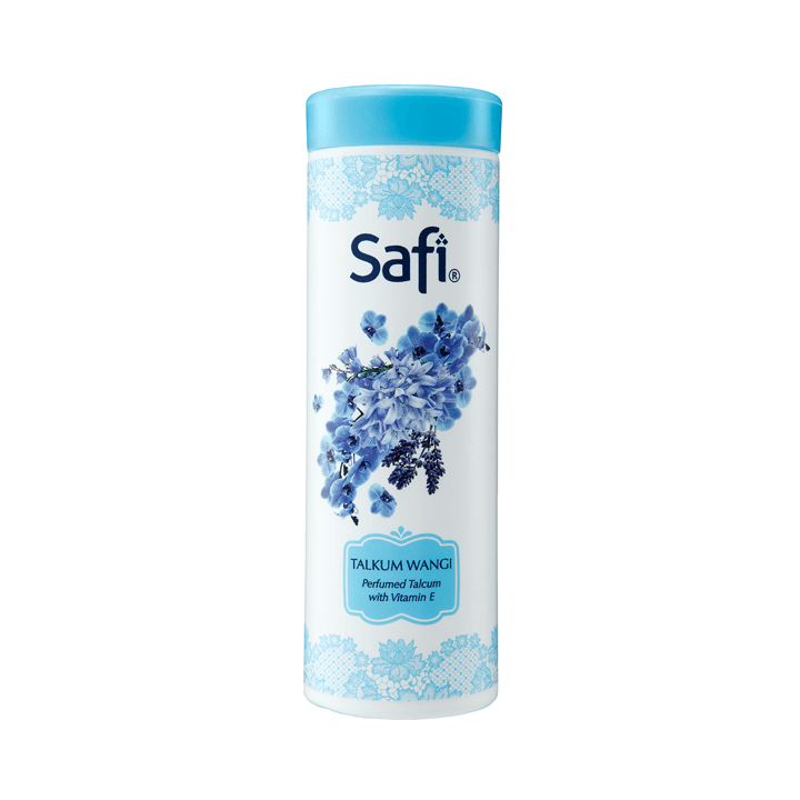 SAFI Perfumed Talcum with Vitamin E (Blue)