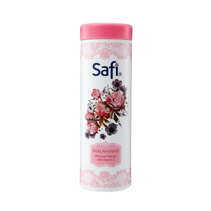 SAFI Perfumed Talcum with Vitamin E (Red)