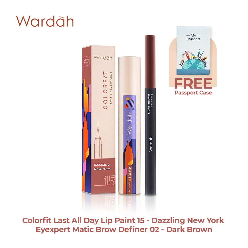 NEW! Wardah Bundle Colorfit Lip Paint - Dazzling New York
