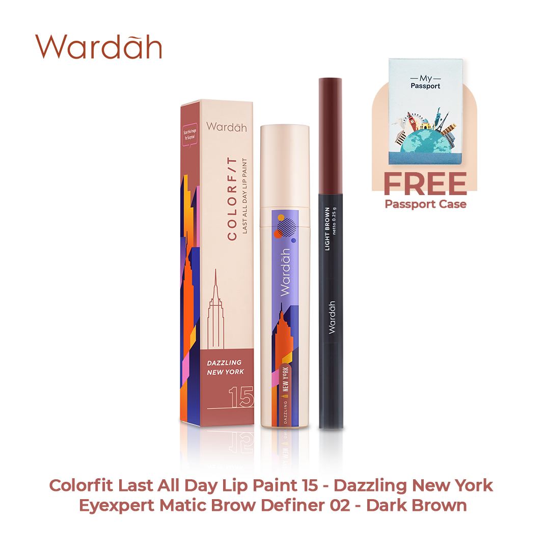 NEW! Wardah Bundle Colorfit Lip Paint - Dazzling New York