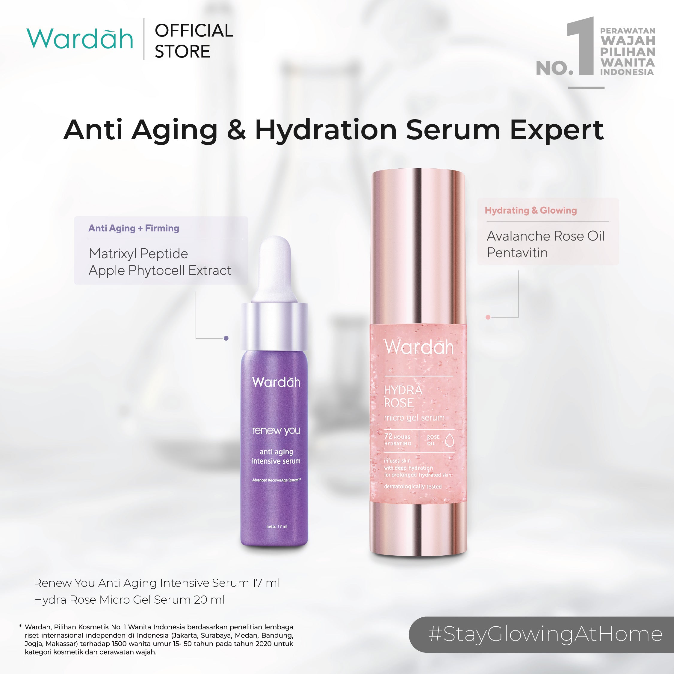 Anti Aging & Hydration Serum #StayGlowingatHome Package