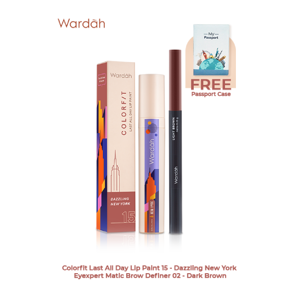 NEW! Wardah Bundle Colorfit Lip Paint - Dazzling New York