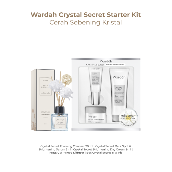 Wardah Crystal Secret Starter Kit Cerah Sebening Kristal
