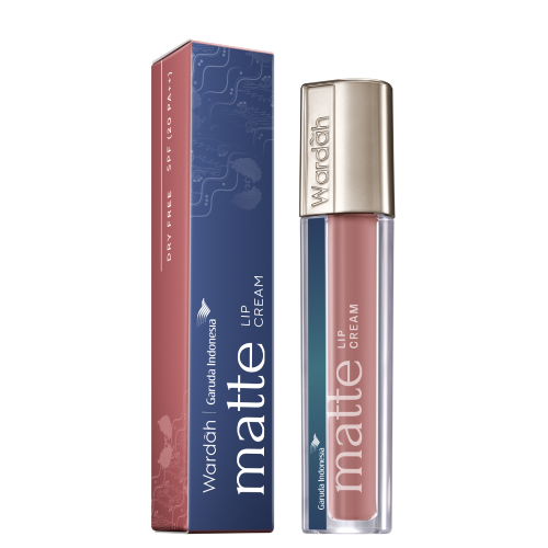 Wardah SKYWARD Matte Lip Cream X Garuda Indonesia- 03 SEE YOU Latte
