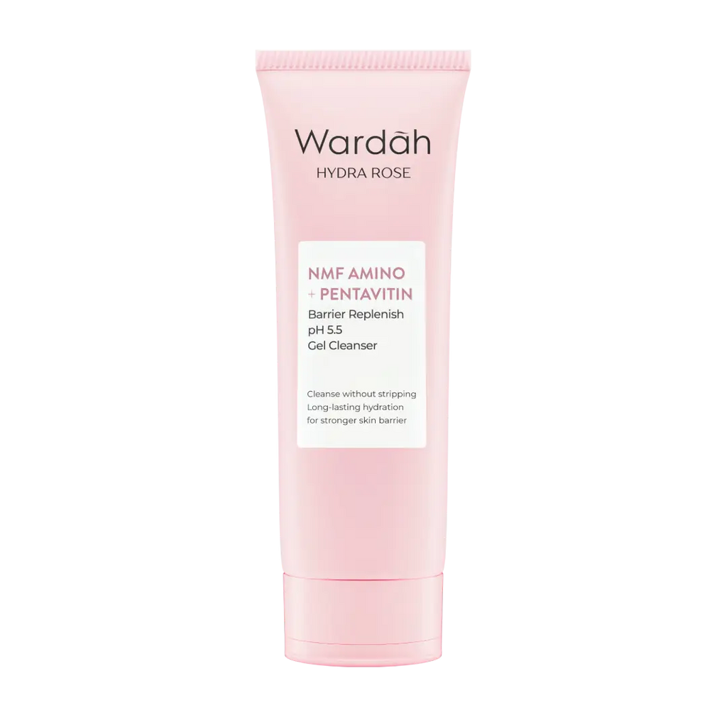 Wardah Hydra Rose NMF Amino + Pentavitin Barrier Replenish pH 5,5 Gel Cleanser