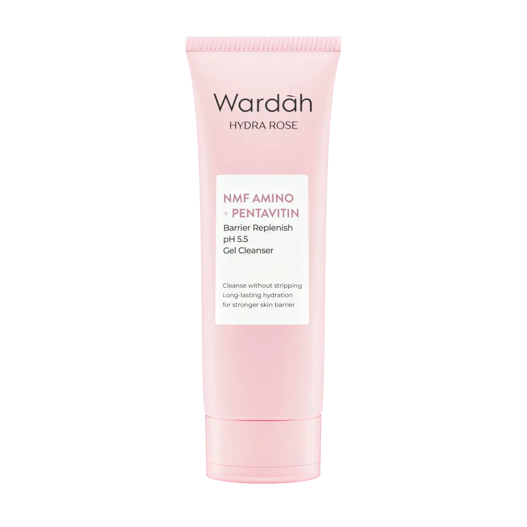 Wardah Hydra Rose NMF Amino + Pentavitin Barrier Replenish pH 5,5 Gel Cleanser