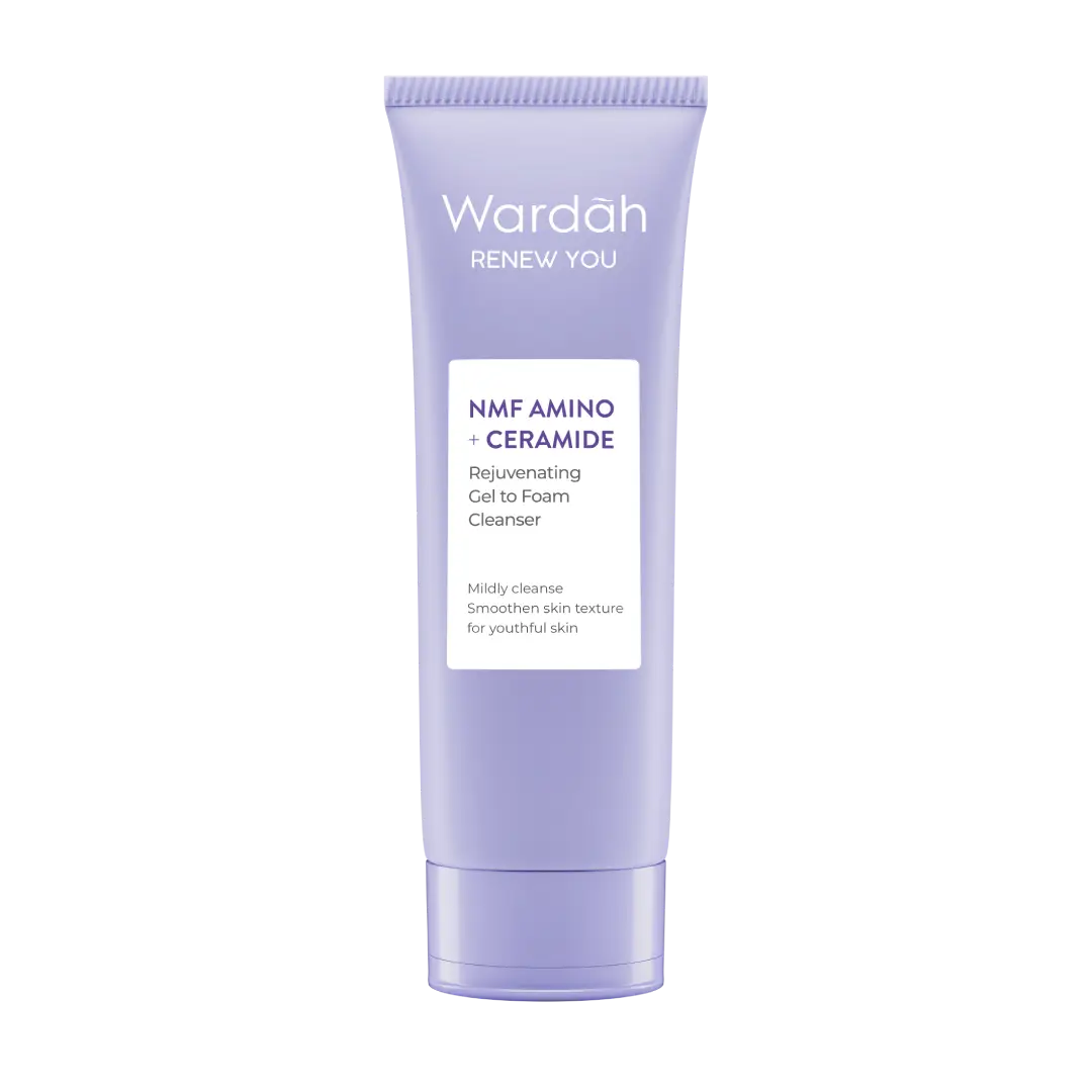 Wardah Renew You NMF Amino + Ceramide Rejuvenating Gel to Foam Cleanser